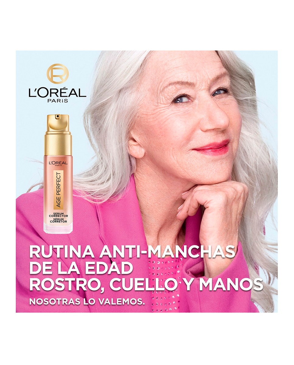 Imagen 6 de Sérum Corrector Age Perfect Acción Rápida Anti-Manchas Pieles Maduras 30 ml L'Oréal Paris - 30 ml
