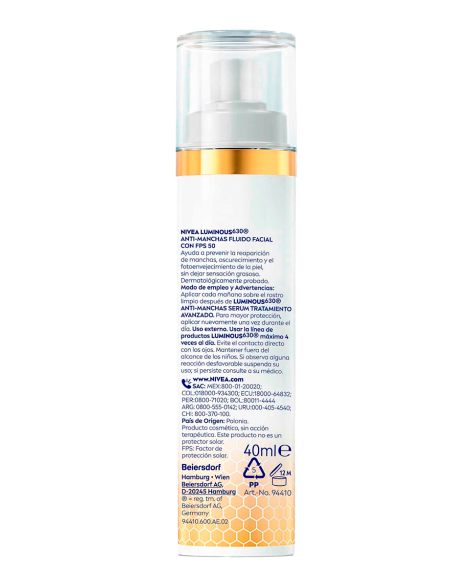 Crema De Día Cellular Luminous 630 Antimanchas Fp50 40 ml Nivea - 40 ml 2