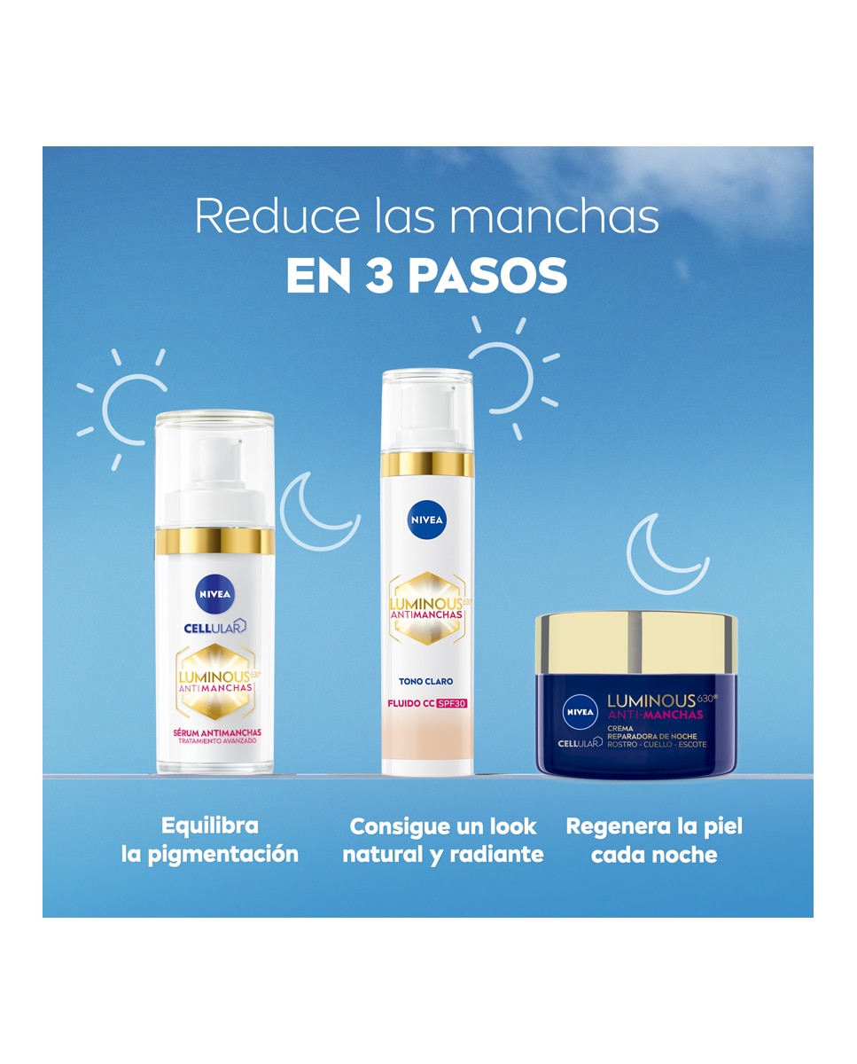 Fluido Con Color Luminous 630 Antimanchas Fp30 Nivea - CLARO 40 ml CLARO-7