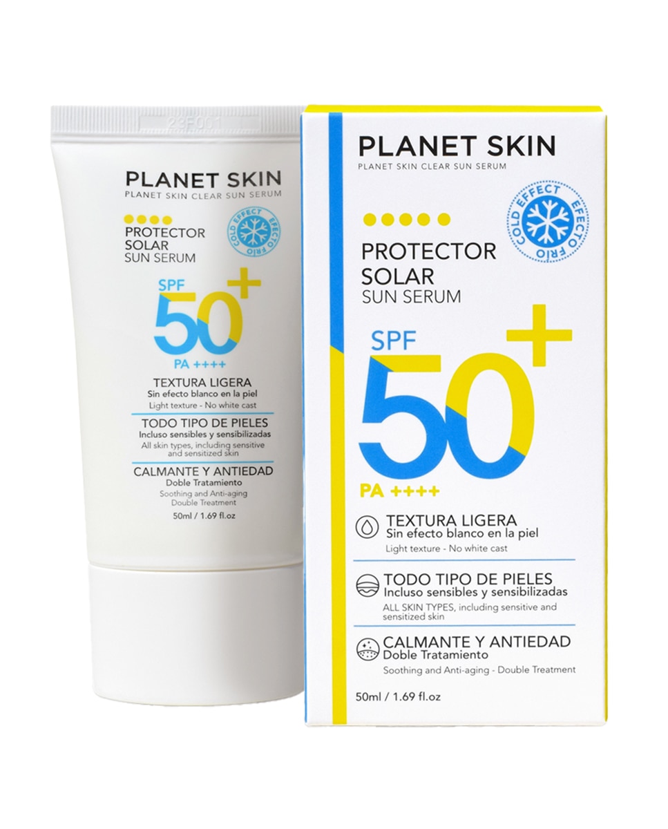 Protector solar en serum Clear Sun SPF 50+ PA ++++ 50ml Planet Skin - 50 ml 2