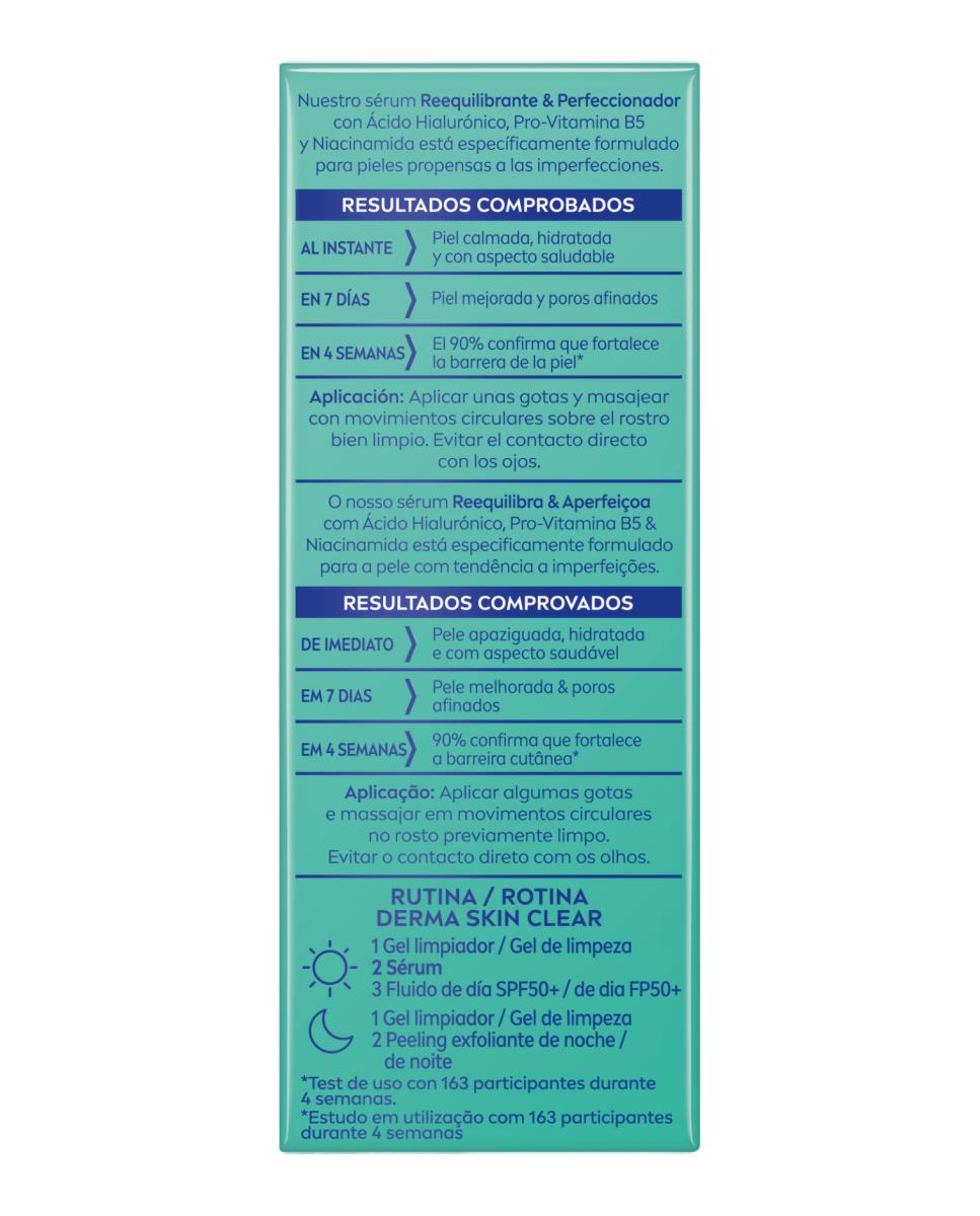 Sérum Reequilibrante y Perfeccionador Derma Skin Clear 30 ml Nivea 3