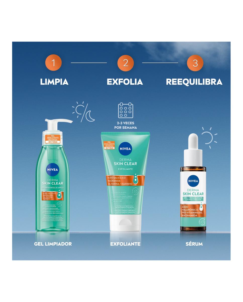Sérum Reequilibrante y Perfeccionador Derma Skin Clear 30 ml Nivea 7