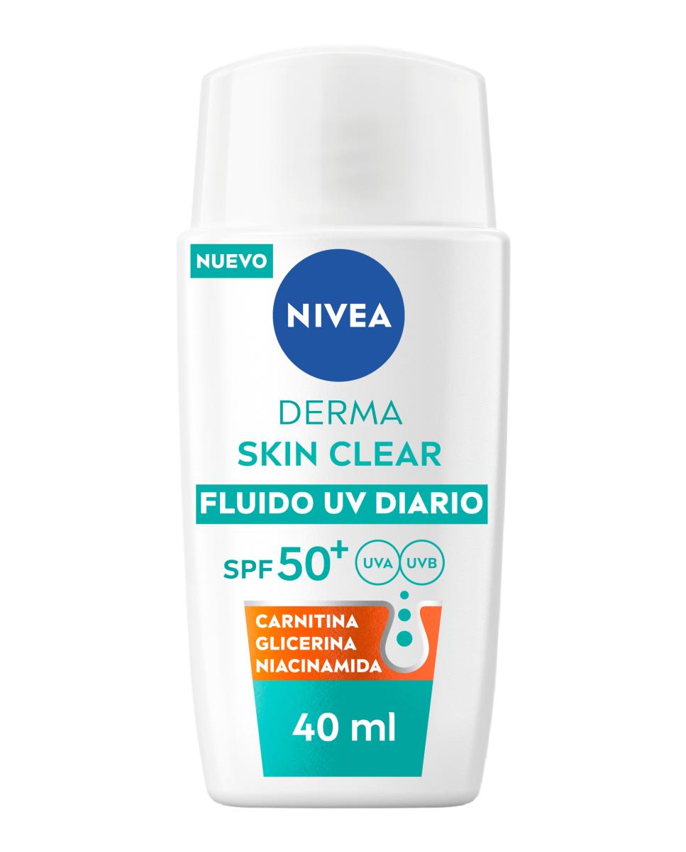 Fluido Uv Diario Spf 50+ Derma Skin Clear 40Ml Nivea 1