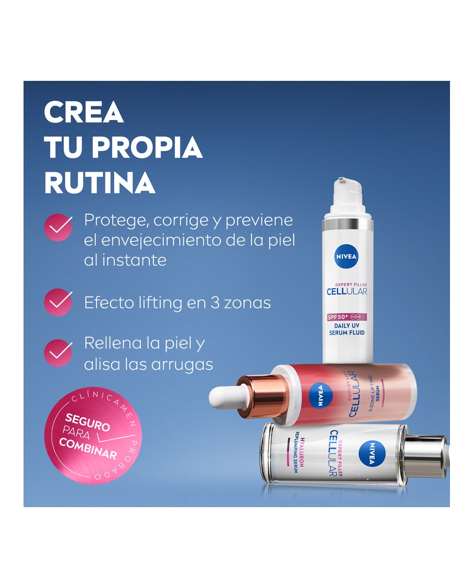 Sérum Cellular Expert Filler Fluido Uv Diario Spf50+ 30ml Nivea 30