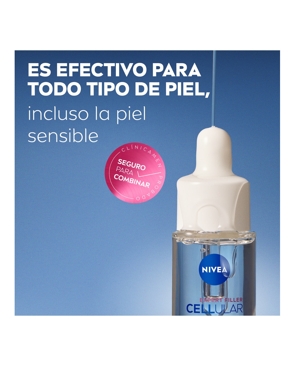 Sérum Cellular Expert Filler Fluido Uv Diario Spf50+ 30ml Nivea - 30 ml 3