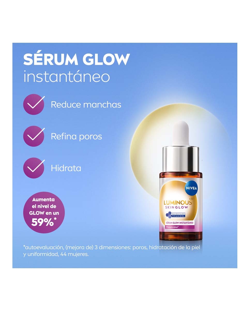 Sérum Glow Instantáneo Luminous630 Skin Glow Nivea - 15 ml 6