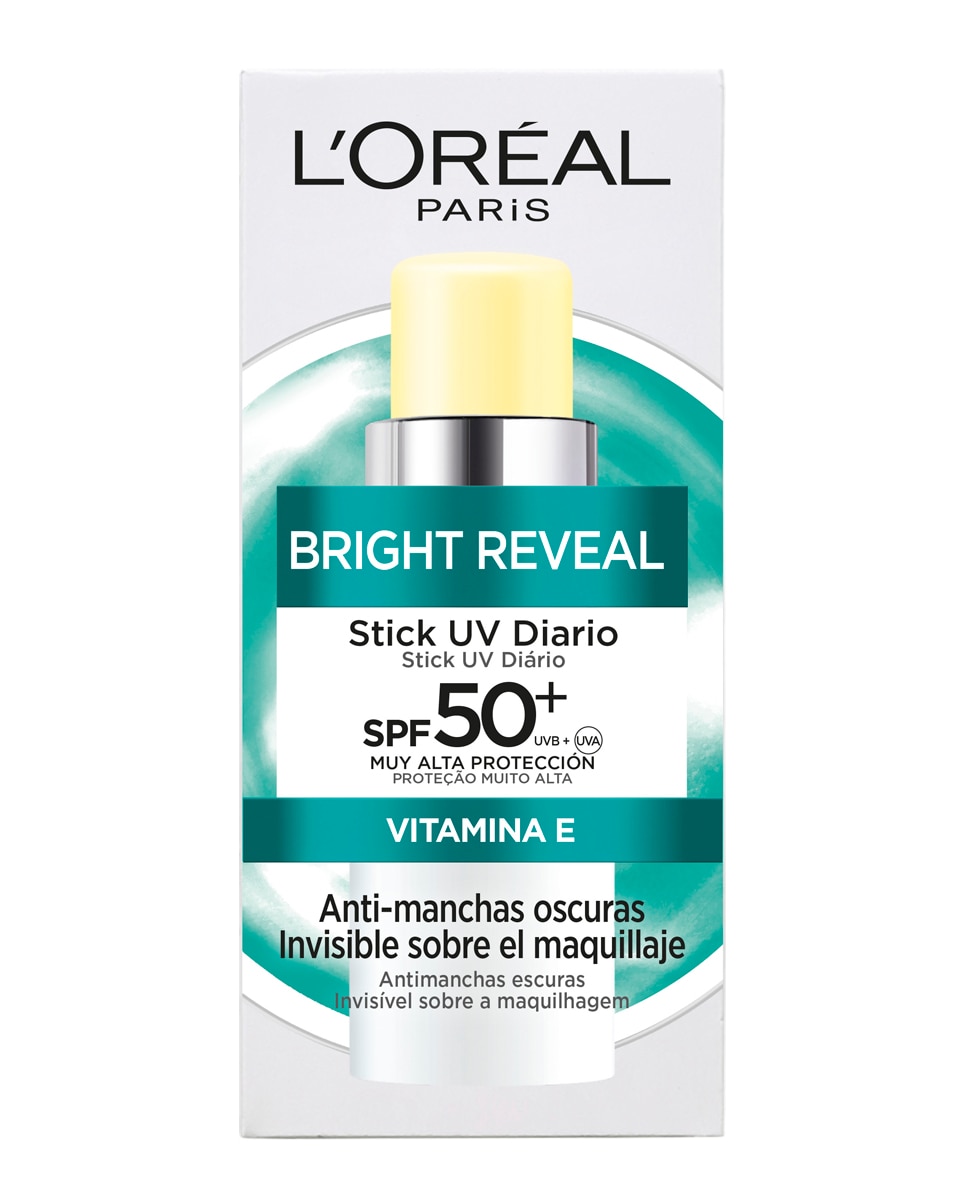 Imagen 0 de Stick Uv Diario Protección Muy Alta Spf50+ Anti-Manchas Oscuras Invisible Sobre El Maquillaje Bright Reveal L'Oréal Paris