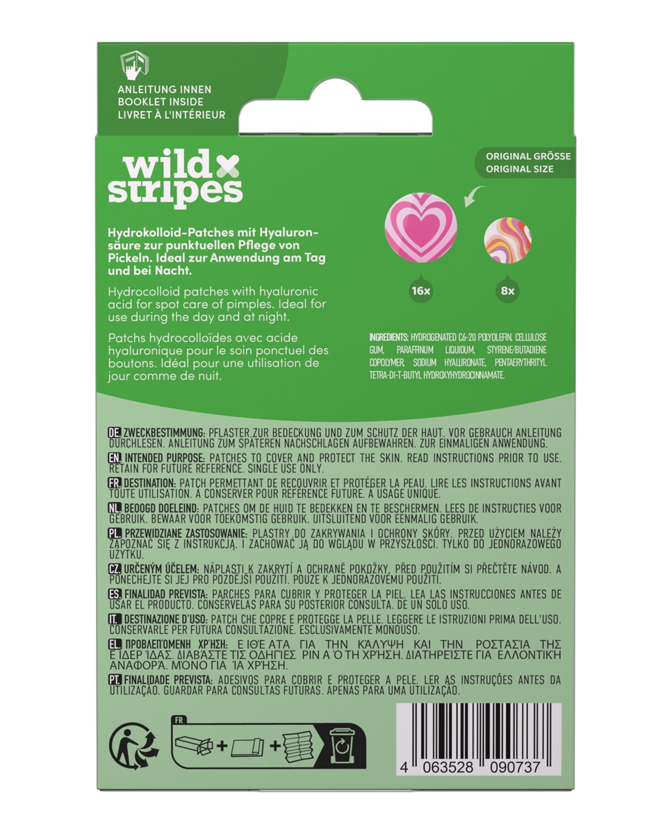 Parche Anti-imperfecciones Anti-Pimple Patches Groovy Recover Hyaluronic Acid Wild Stripes 2