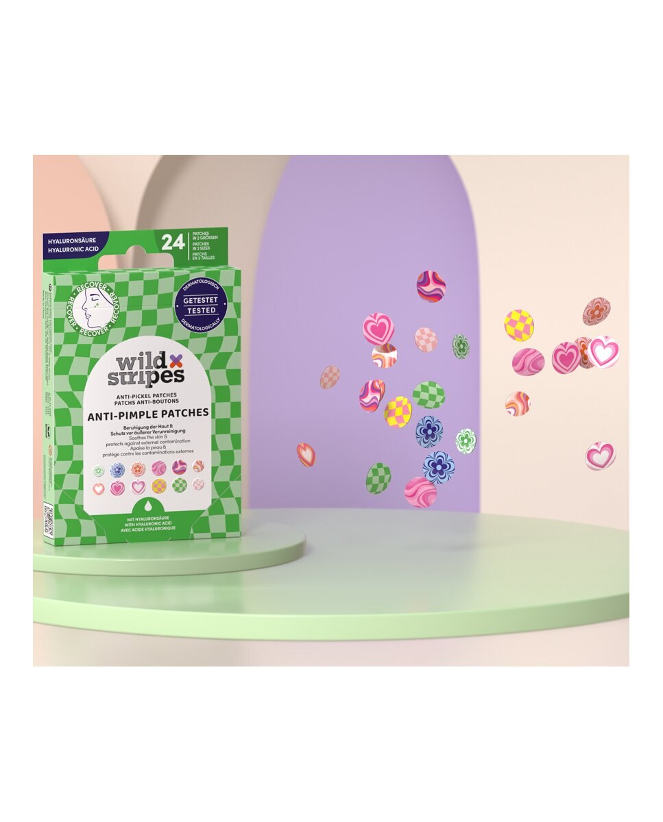 Parche Anti-imperfecciones Anti-Pimple Patches Groovy Recover Hyaluronic Acid Wild Stripes 15