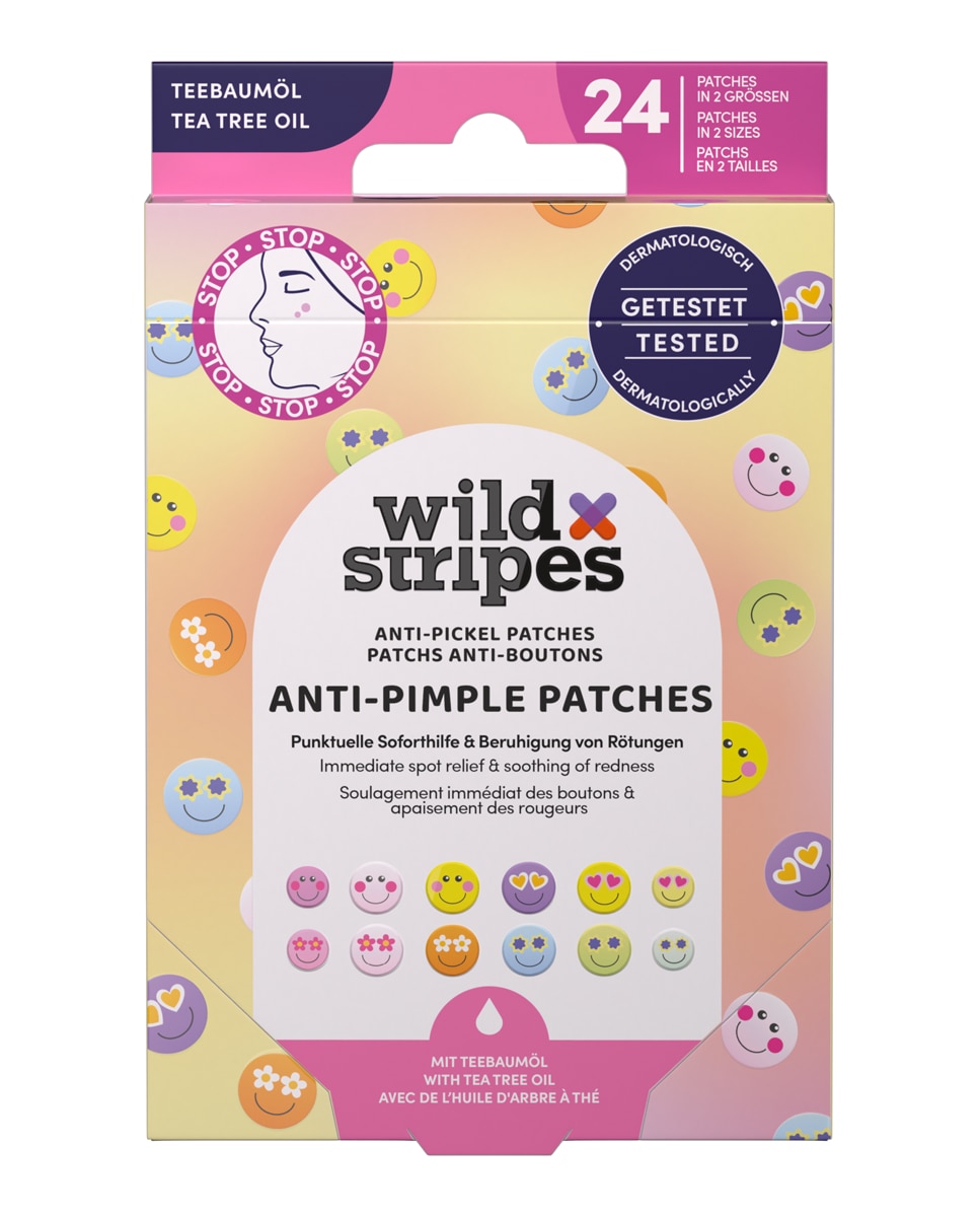 Wild Stripes - Parche Anti-imperfecciones Anti-Pimple Patches Smile Stop Tea Tree Wild Stripes.