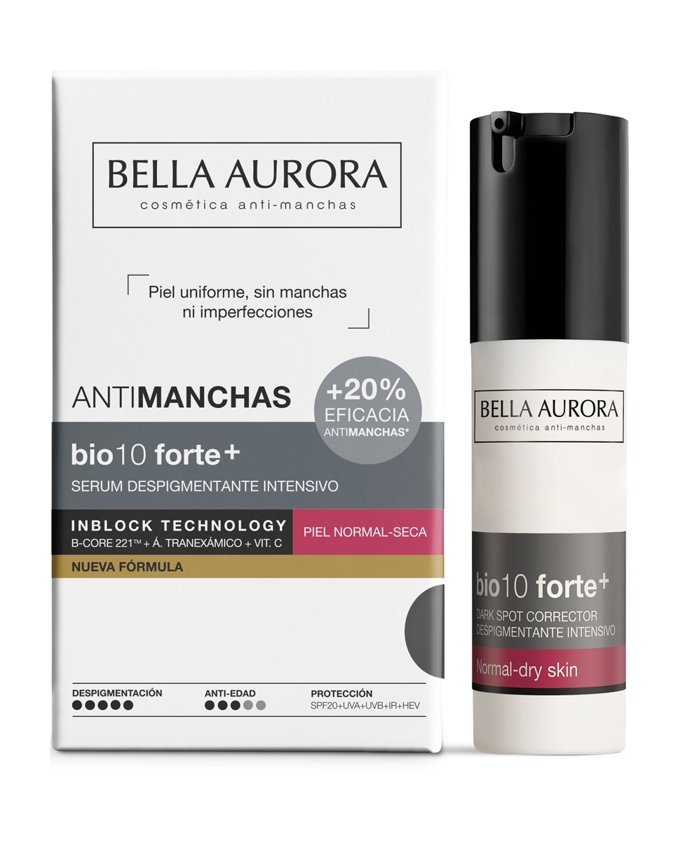 Imagen 2 de Sérum Despigmentante Intensivo Bio10 Forte+ 30 Ml Bella Aurora - 30 ml