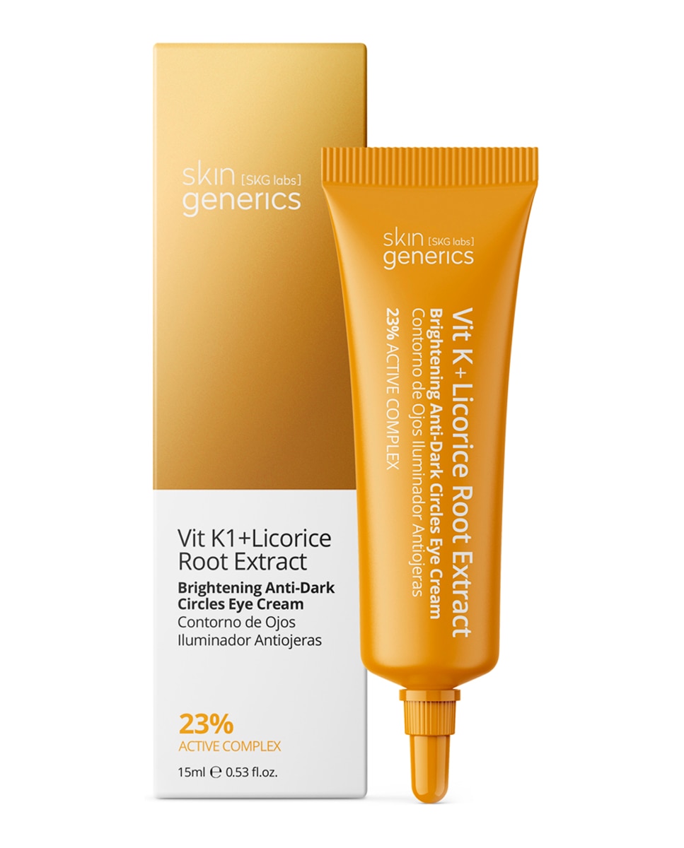 Contorno de Ojos Vit K + Licorice Root Extract Brightening AntiDark Circles 15 ml Skin Generics - 15 ml 2