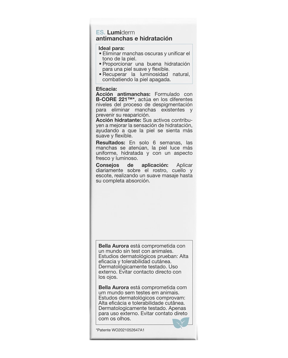Crema Lumiderm Antimanchas e Hidratación Bella Aurora 5