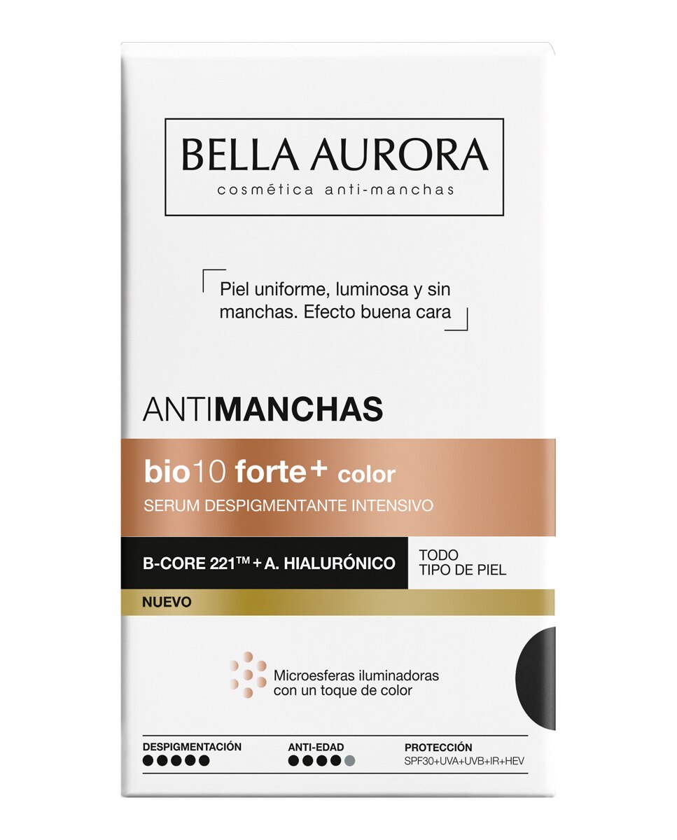 Sérum Despigmentante Bio10 Forte+ color SPF 30 Bella Aurora - 30 ml 3