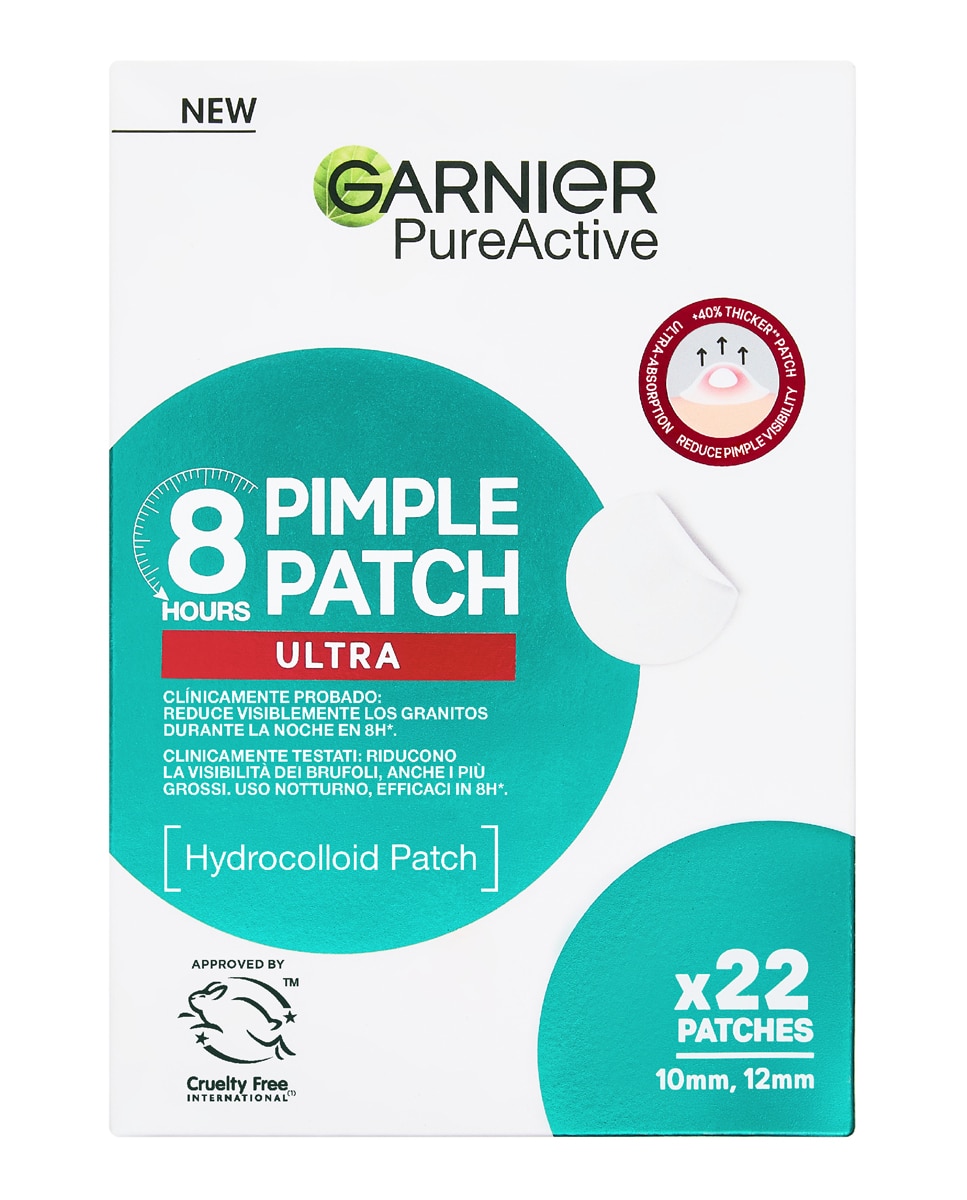 Garnier - Parches Antimperfecciones Pimple Pacth Ultra 22 Unidades.