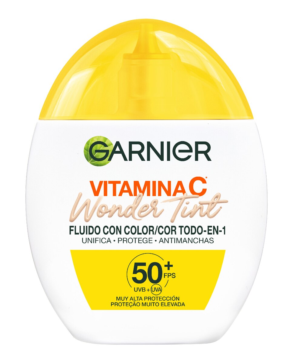 Imagen 0 de Protector Solar Facial Vitamina C Wonder Tint Spf50+ Garnier Claro