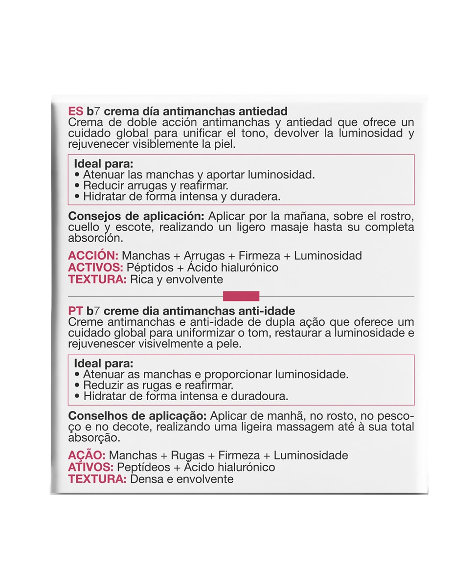 Crema Antimanchas Antiedad Para Piel Normal-Seca B7 Bella Aurora - 50 ml 5