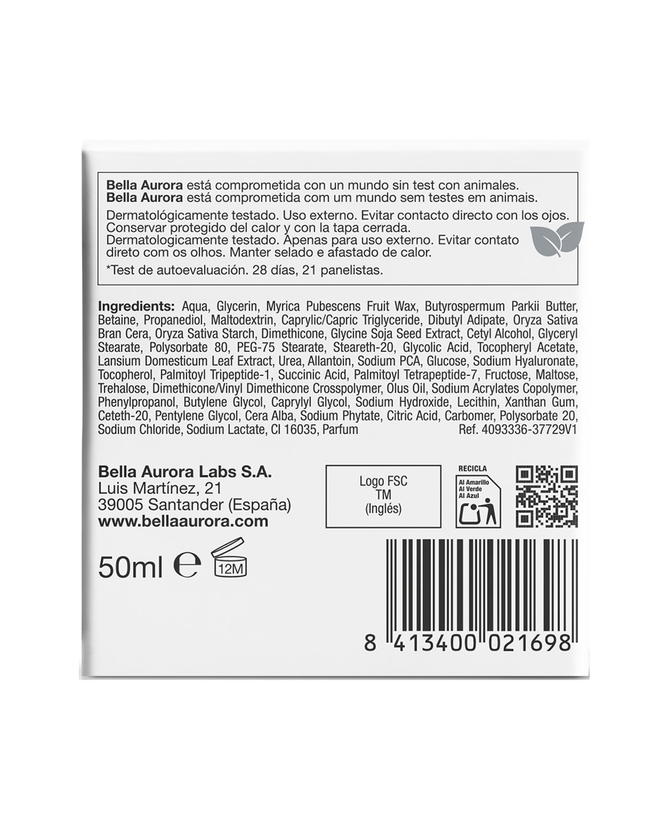 Crema Antimanchas Antiedad Noche B7 Bella Aurora - 50 ml 7