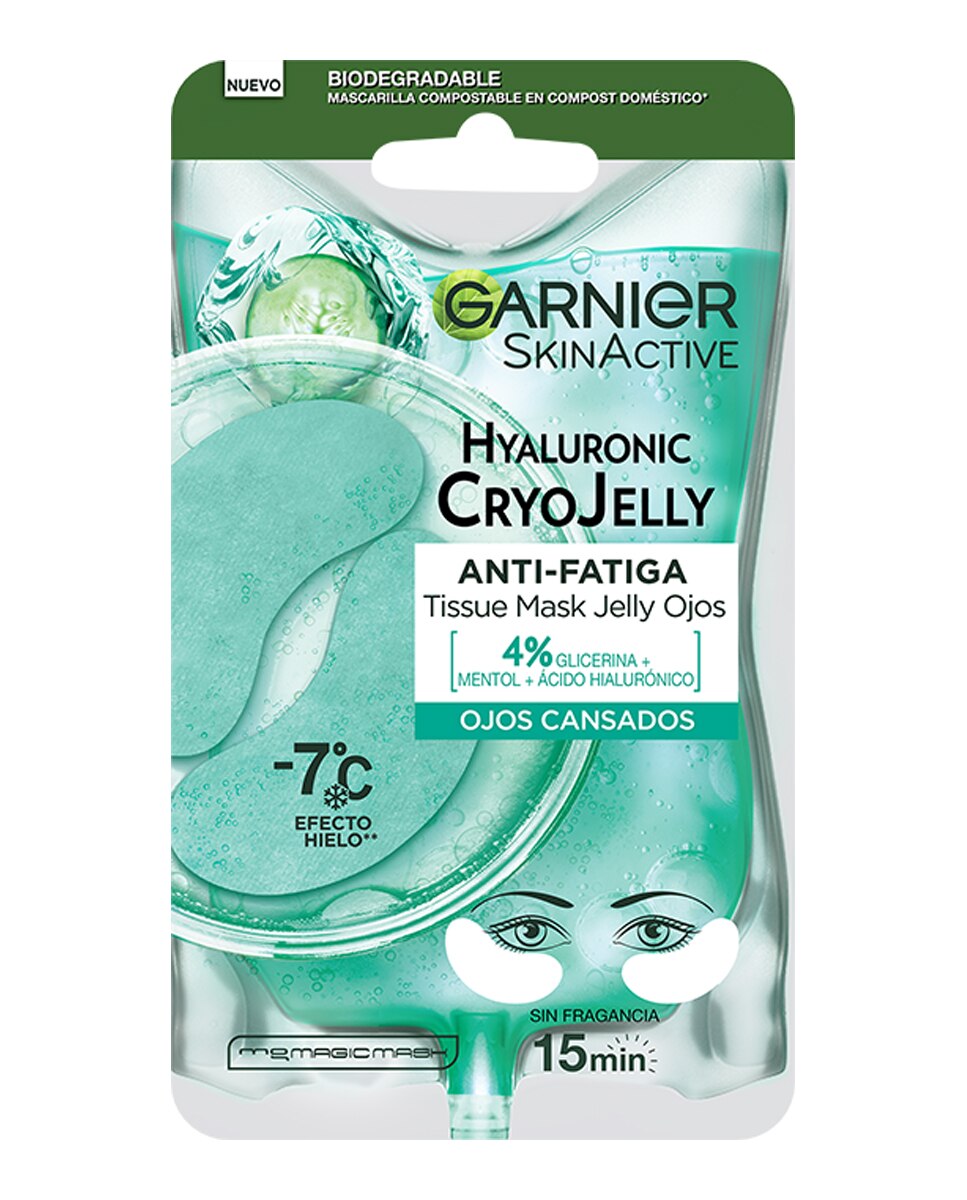 Imagen 0 de Mascarilla tissu Hyaluronic Cryo Jelly Antifatiga Garnier