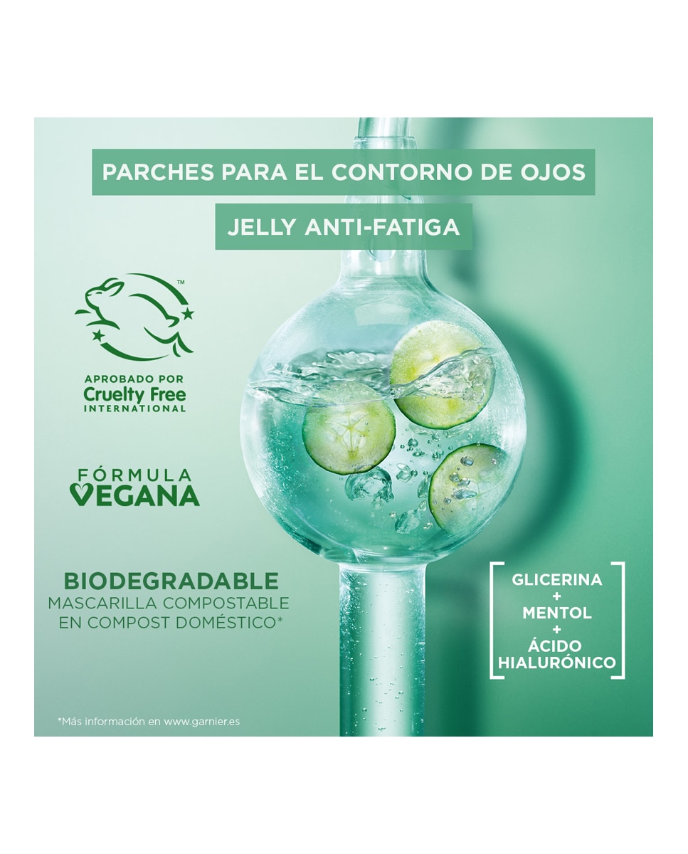 Imagen 4 de Mascarilla tissu Hyaluronic Cryo Jelly Antifatiga Garnier