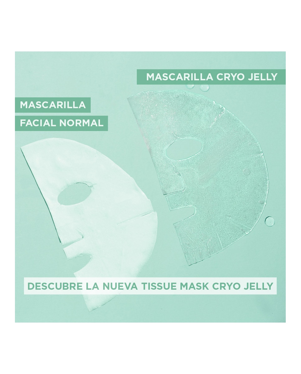 Mascarilla tissu Hyaluronic Cryo Jelly Garnier 4