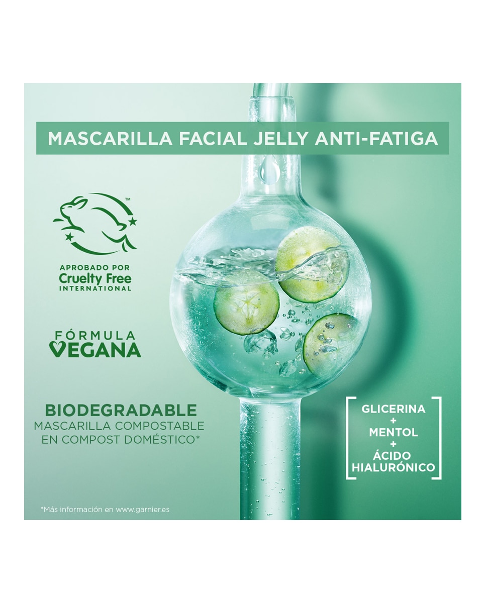 Mascarilla tissu Hyaluronic Cryo Jelly Garnier 6