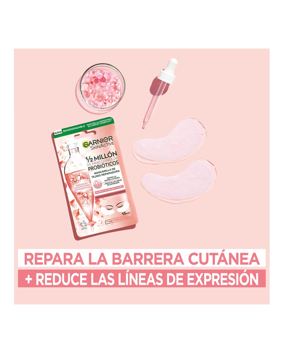 Imagen 2 de Mascarilla tissu contorno de ojos Skin Active Garnier
