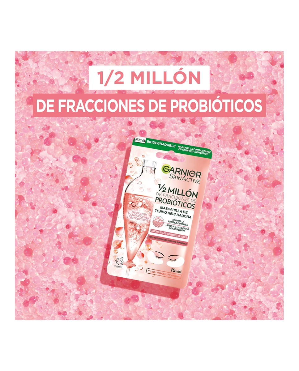 Imagen 3 de Mascarilla tissu contorno de ojos Skin Active Garnier