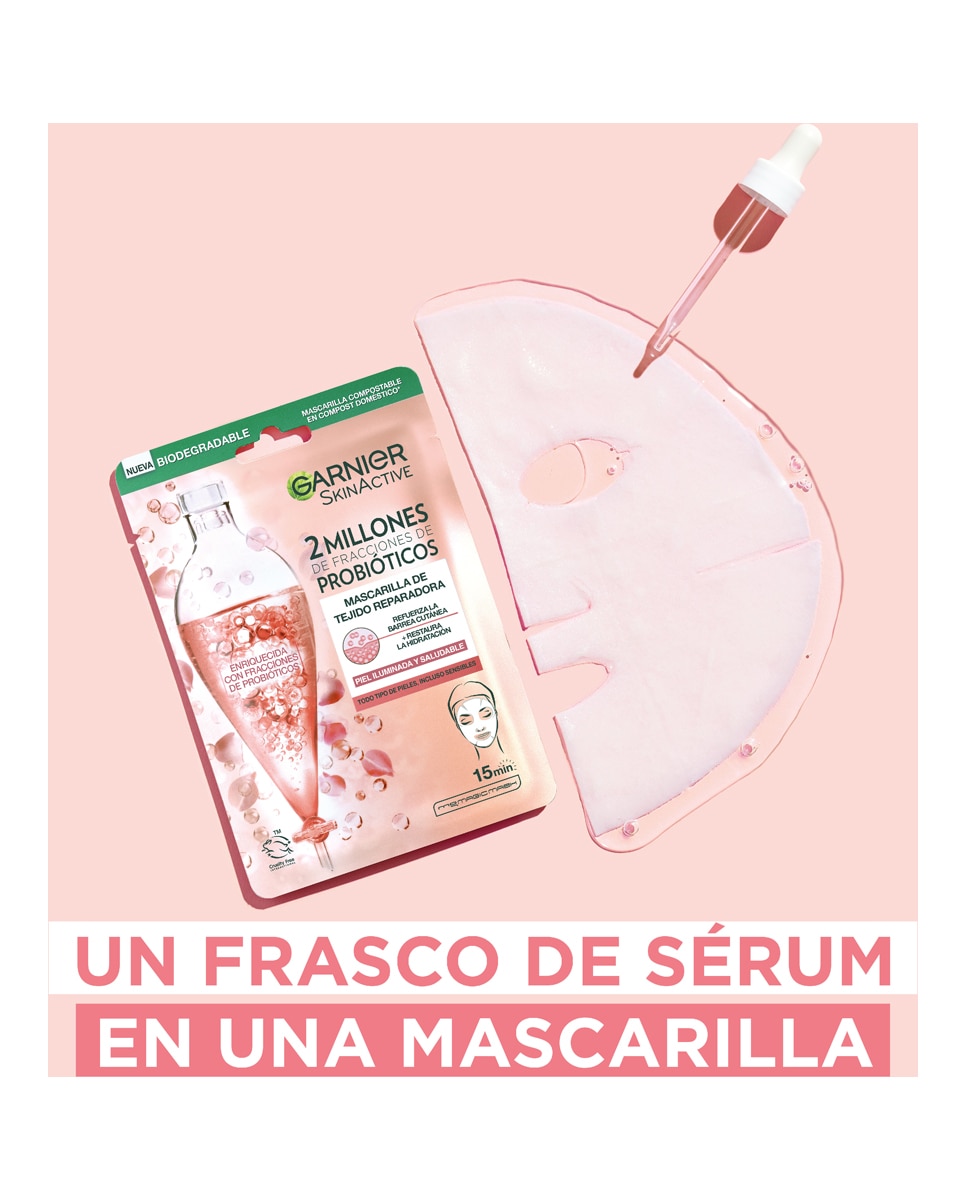 Mascarilla facial tissu reparadora Garnier 2