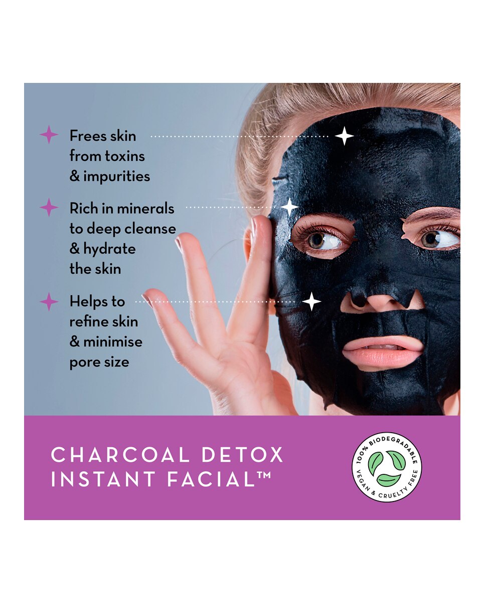 Mascarillas Rostro Charcoal Detox Instant Facial 25ml Seoulista Beauty - 25 ml 3