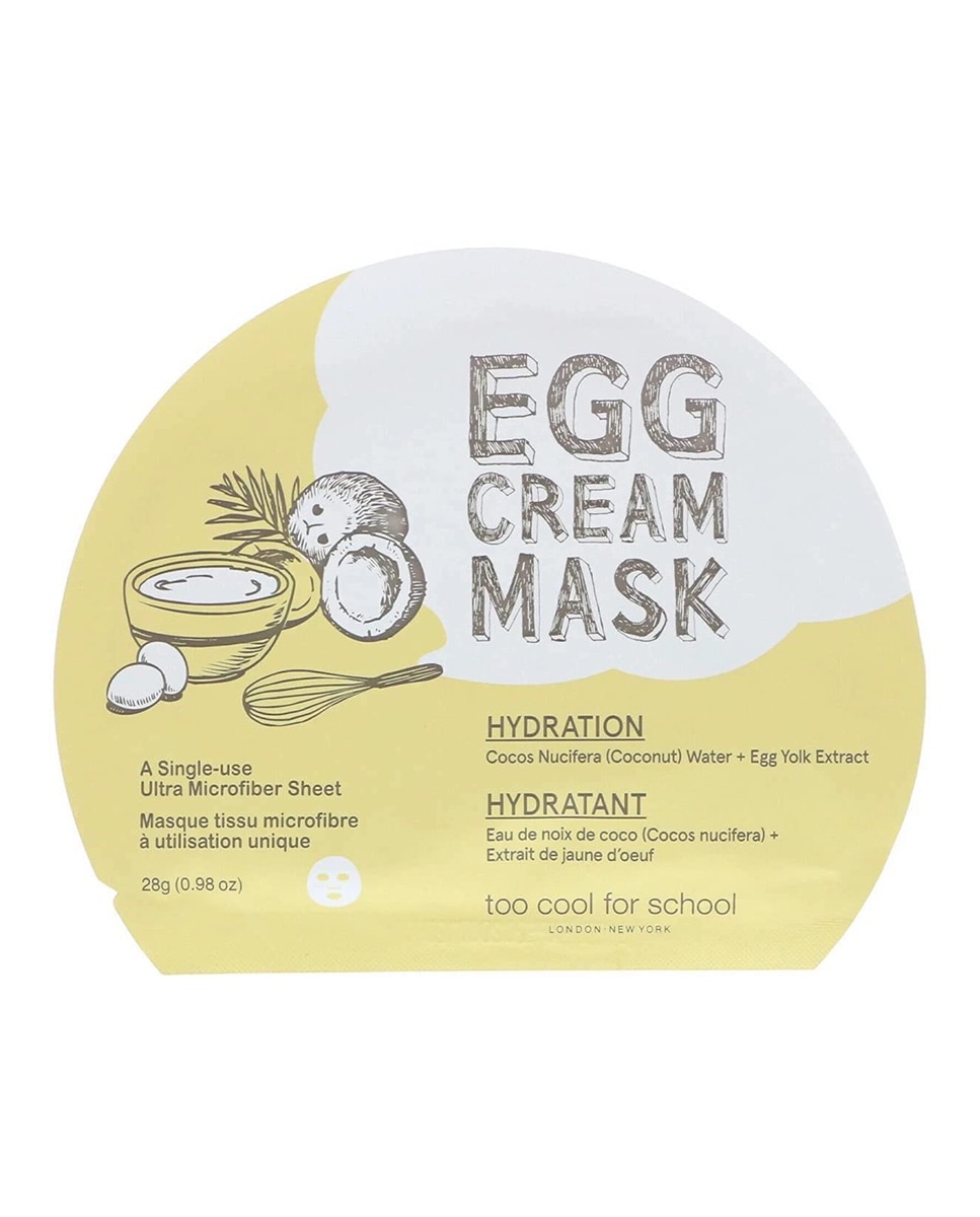 Imagen 0 de Mascarilla Facial con Huevo Hydration 28 g Too Cool For School