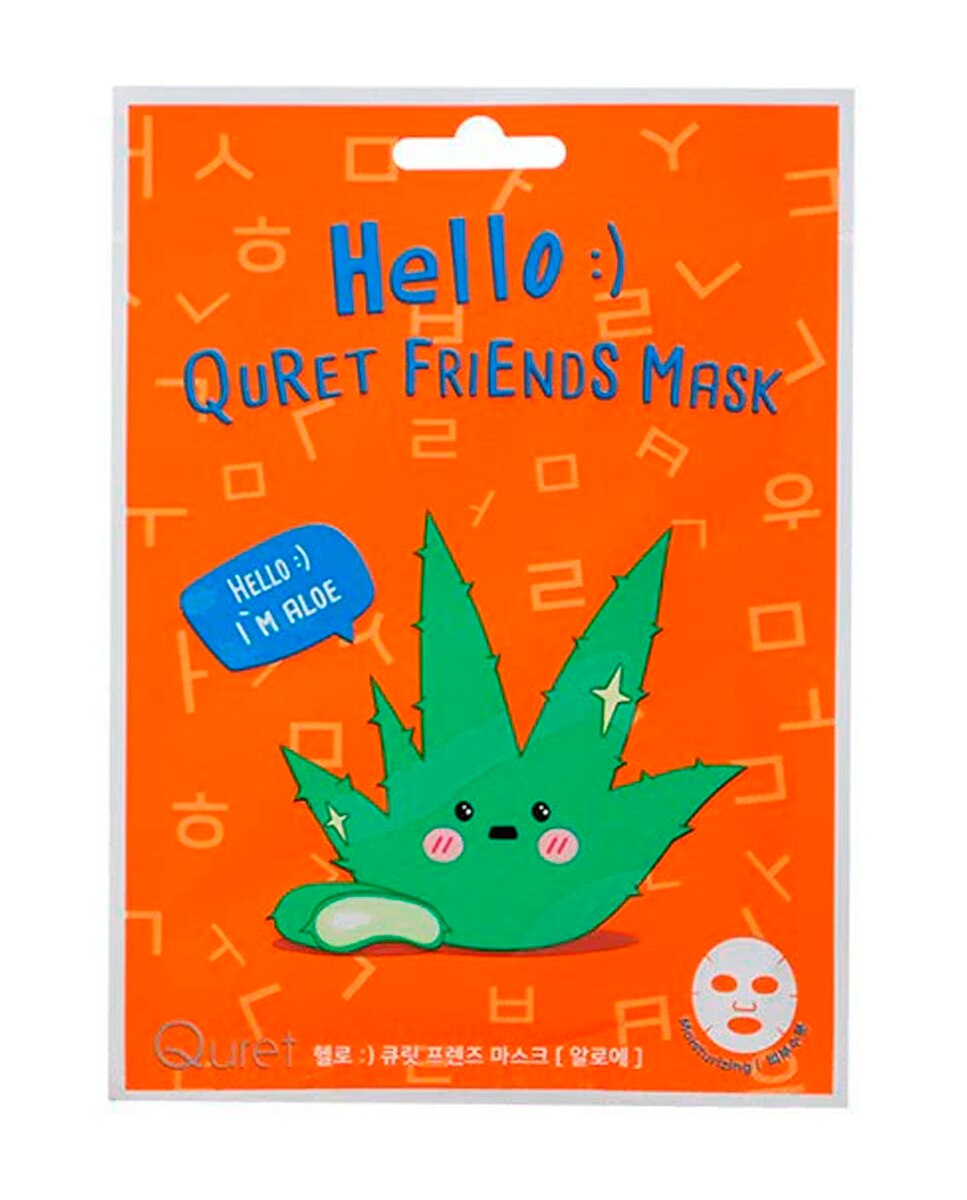 Imagen 0 de Mascarilla Hello :) Friends aloe 25 g Quret