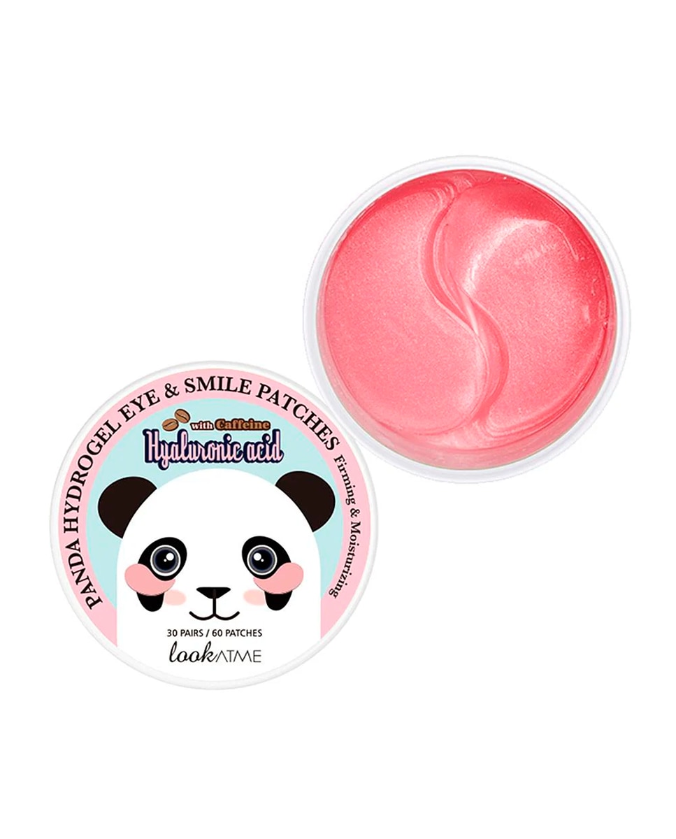 LOOKATME - Parches Panda de hidrogel para el contorno de ojo ácido hialurónico y cafeína 87 g LOOKATME.