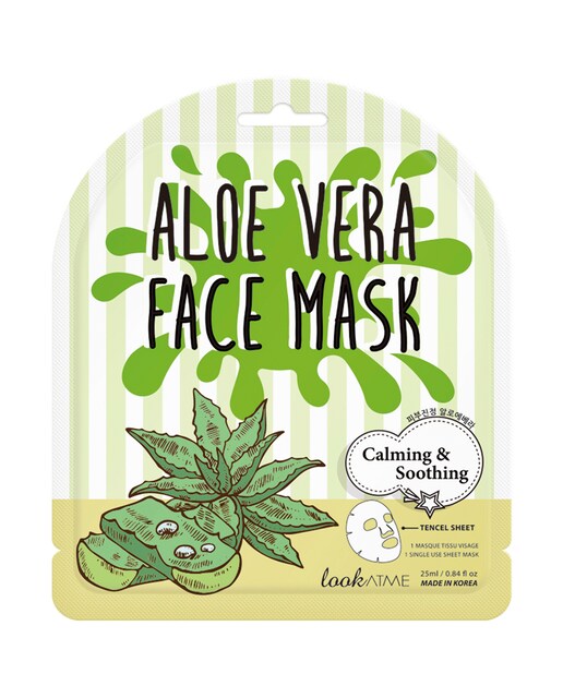Imagen 0 de Mascarilla facial aloe vera 25 ml LOOKATME