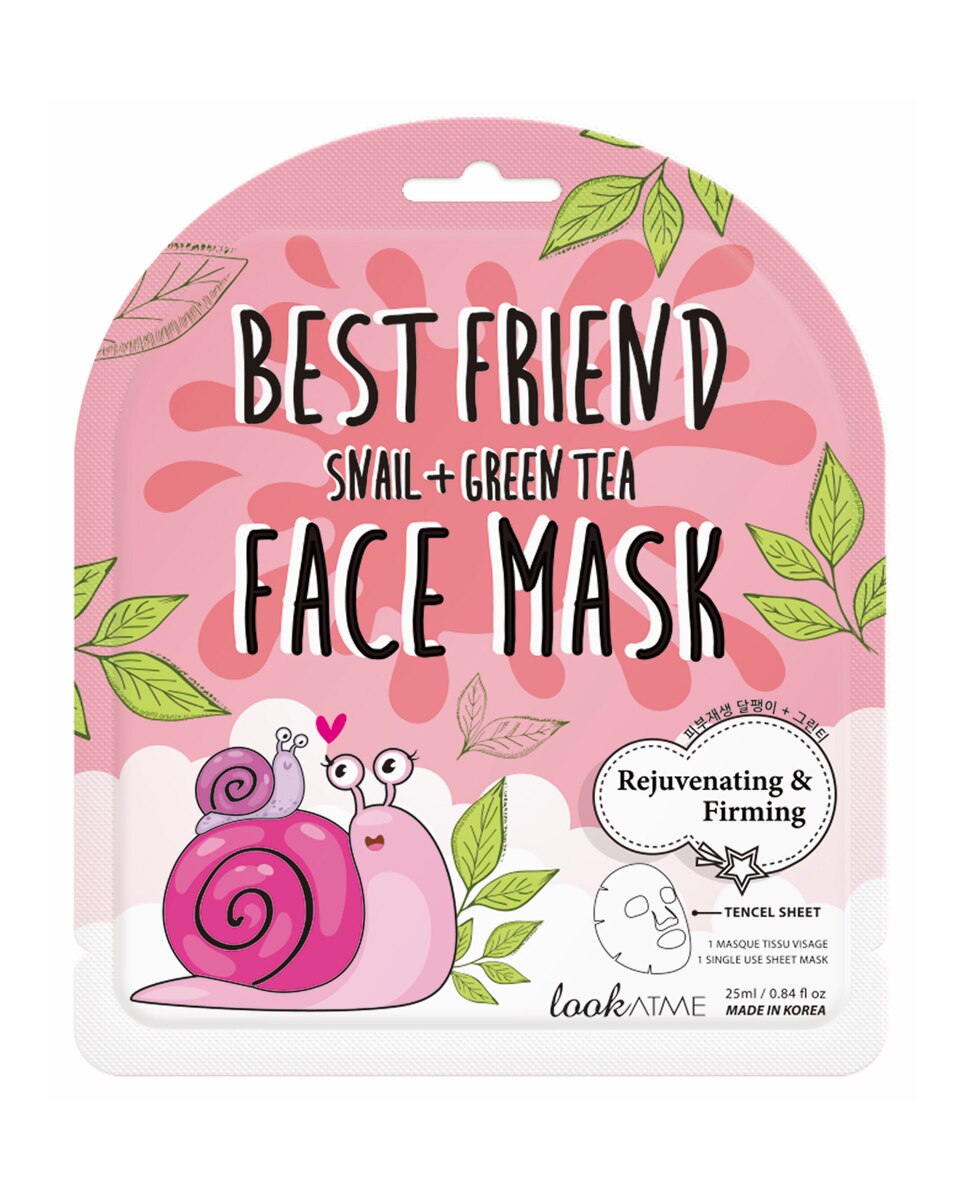 Imagen 0 de Mascarilla facial caracol + té verde 25 ml LOOKATME