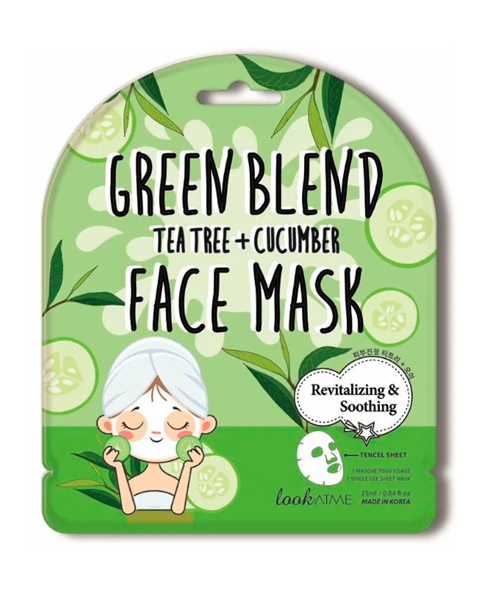 Imagen 0 de Mascarilla facial árbol de té + pepino 25 ml LOOKATME