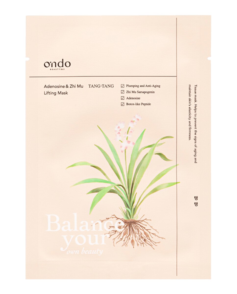 Imagen 0 de Mascarilla Lifting TANG-TANG Adenosina y Zhi Mu 25g Ondo Beauty