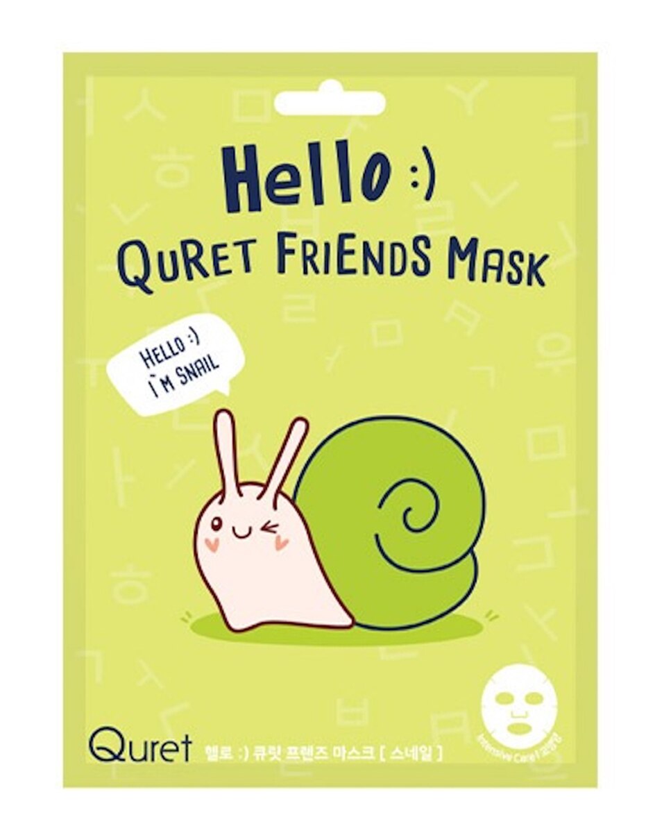 Imagen 0 de Mascarilla Hello Friends Snail 25G Quret