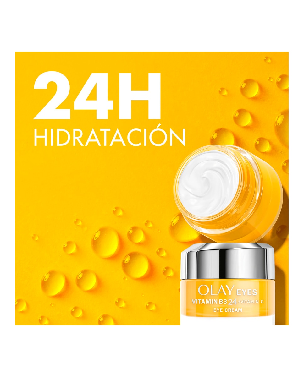 Crema Contorno de Ojos Para Una Piel Visiblemente Más Luminosa Olay Vitamin B3 24 + Vitamin C 15 ml Olay - 15 ml 6