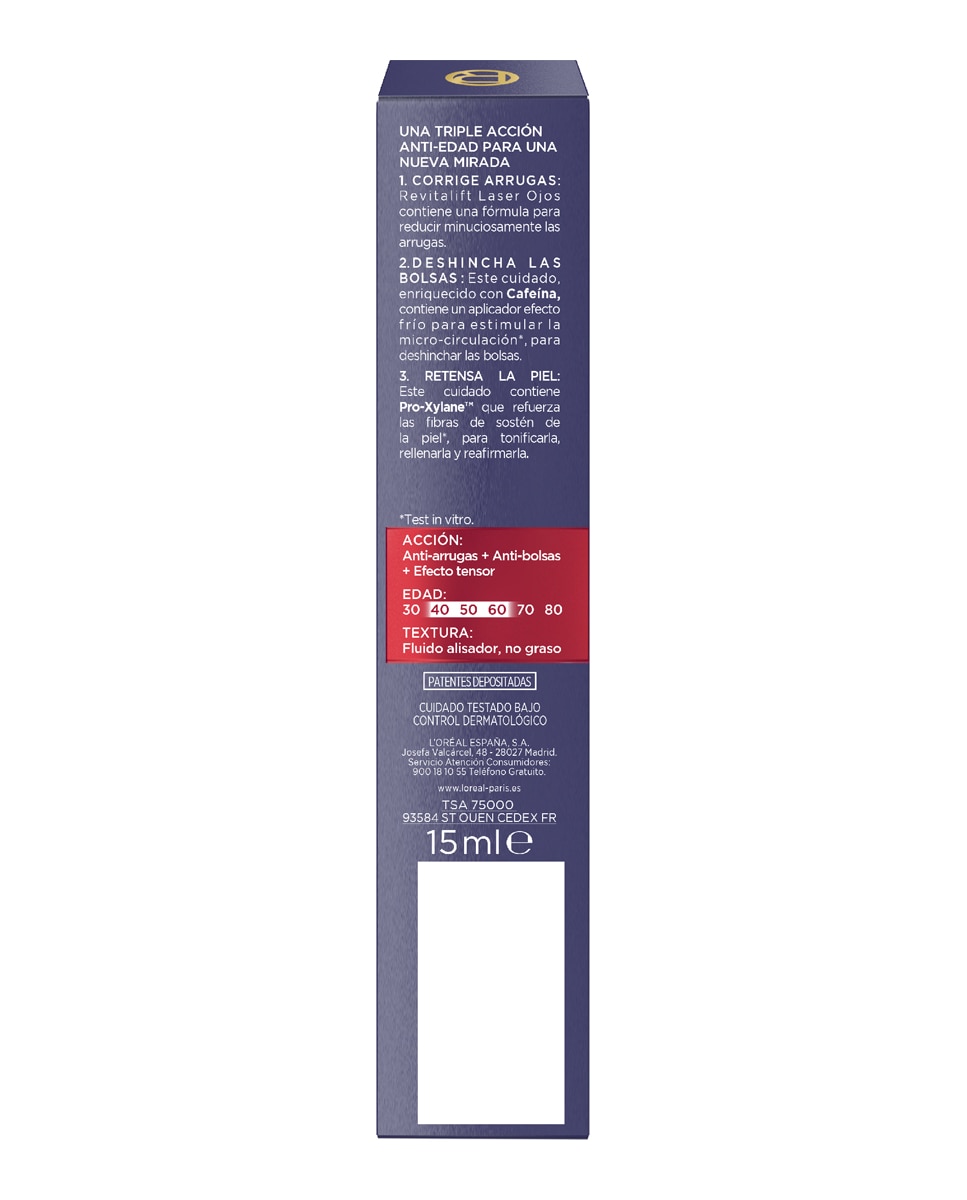 Contorno de ojos antiedad Revitalift Laser con Pro-xylane L'Oréal Paris - 15 ml 3