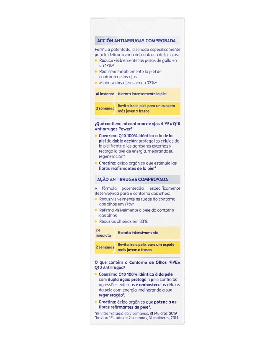 Contorno De Ojos Q10 Power Antiarrugas Y Firmeza 15 ml Nivea - 15 ml 2