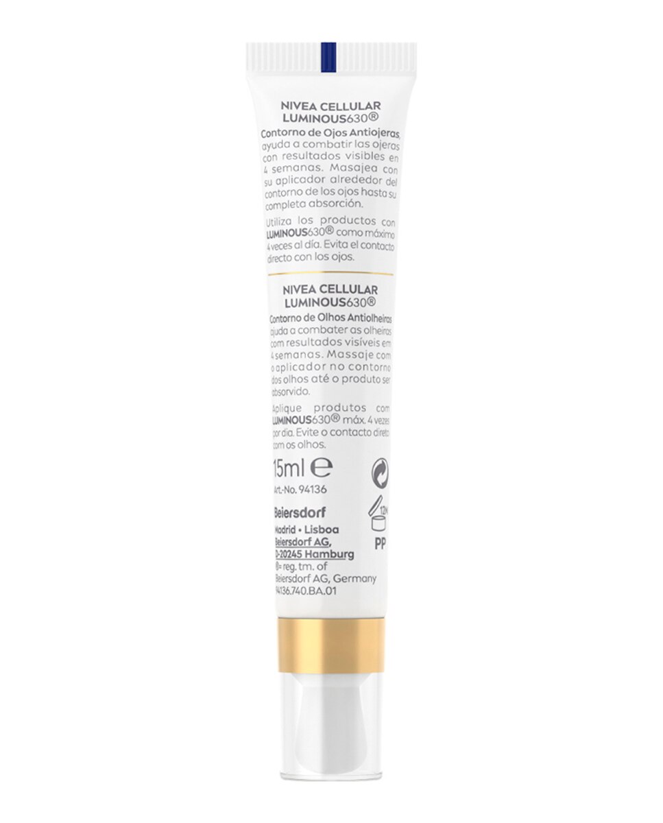 Contorno De Ojos Luminous630 Antimanchas Antiojeras Nivea - 15 ml 2