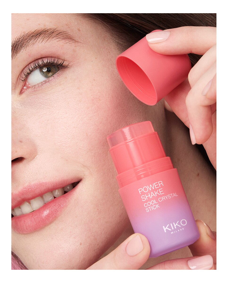 Stick Para El Rostro Y El Contorno De Los Ojos Power Shake Cool Crystal Stick Kiko Milano 7