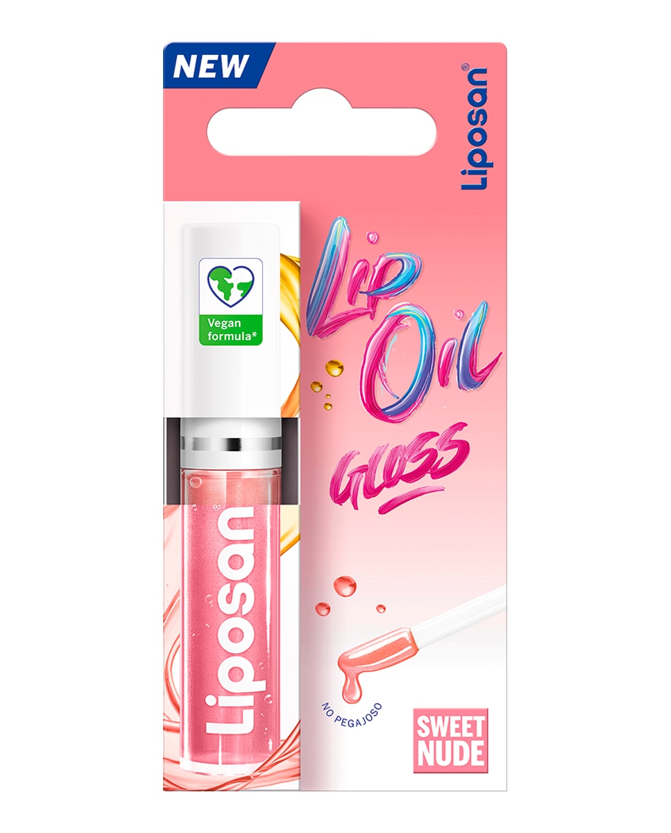 Imagen 1 de Brillo de Labios Lip Oil Glosss Liposan - Clear Glow Sweet Nude