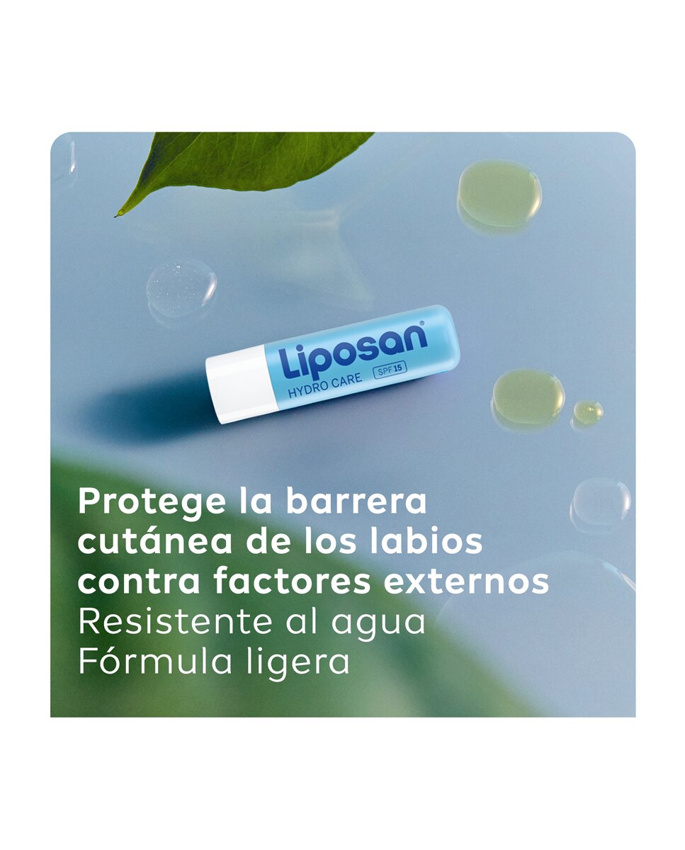 Imagen 4 de Bálsamo Labial Hydro Care Hidratante 4,8 Gr Liposan - 4,8 gr