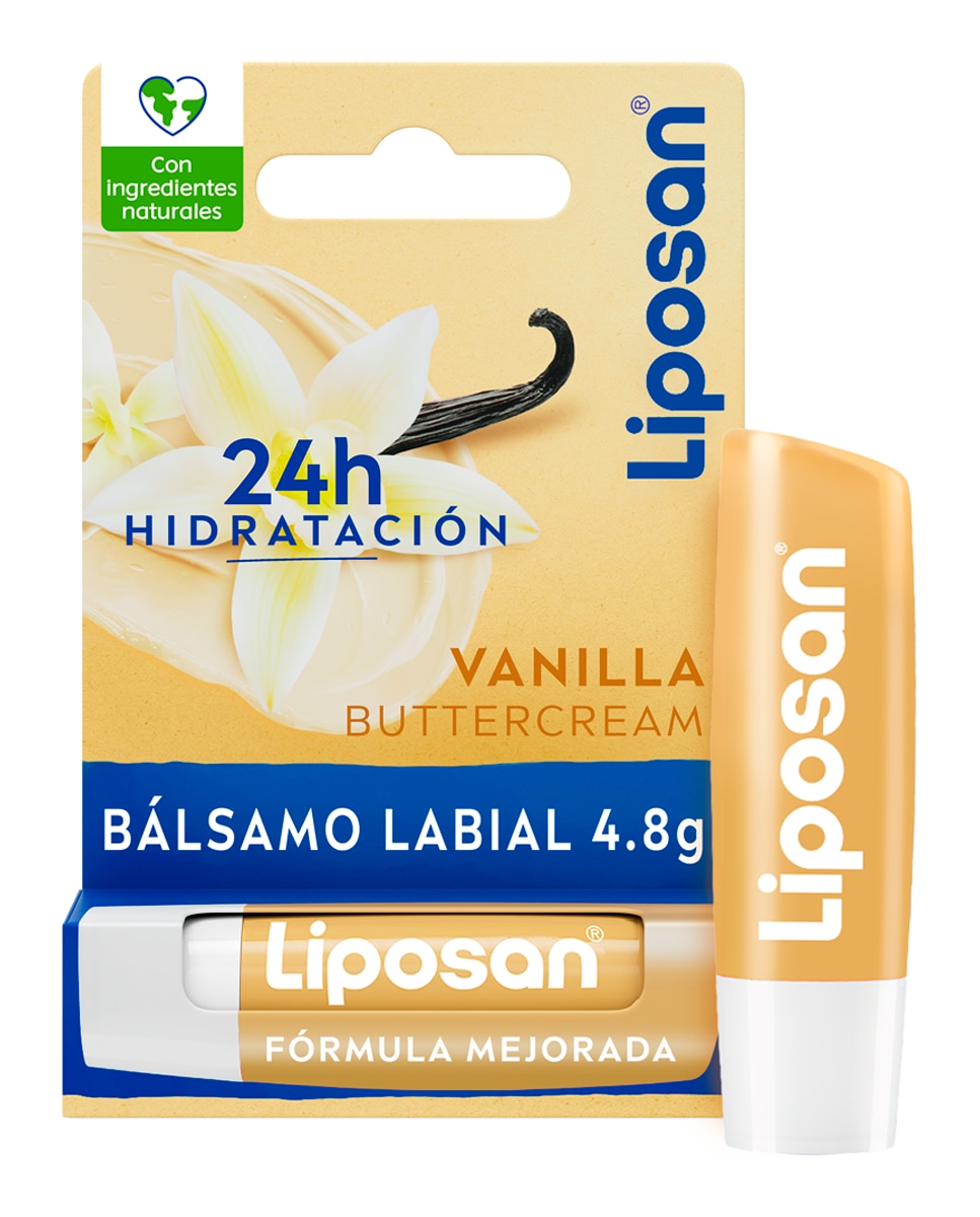 Liposan - Bálsamo Labial Sabor Vainilla 4,8 Gr Liposan.