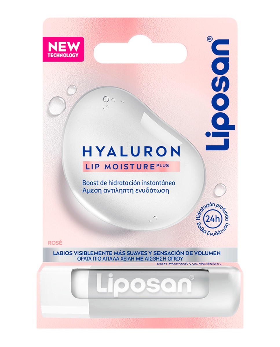 Liposan - Bálsamo Labial Hyaluron Lip Moisture Plus Rosé 5,2 Gr Liposan.
