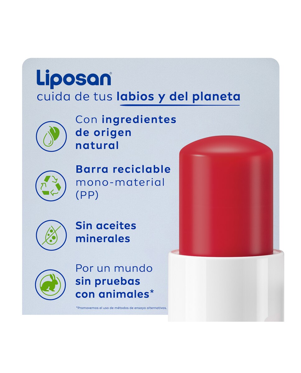 Imagen 7 de Bálsamo Labial Sabor Fresa 4,8 Gr Liposan - 5,2 g