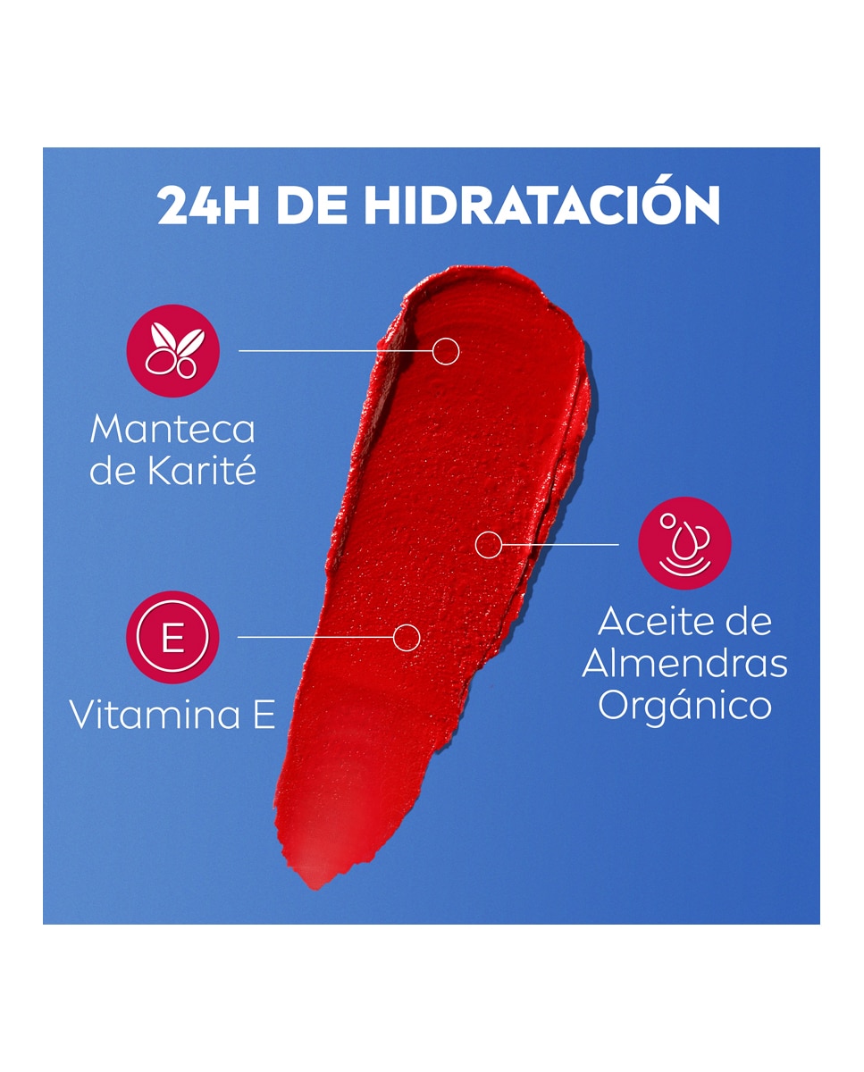 Imagen 5 de Bálsamo 3 En 1 Labios Y Mejillas Caring Beauty Intenso Spf30 4,8 Gr Liposan - Red Red