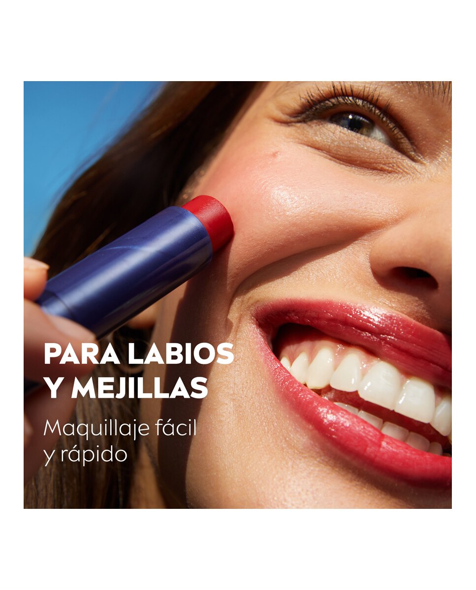 Imagen 6 de Bálsamo 3 En 1 Labios Y Mejillas Caring Beauty Intenso Spf30 4,8 Gr Liposan - Red Red